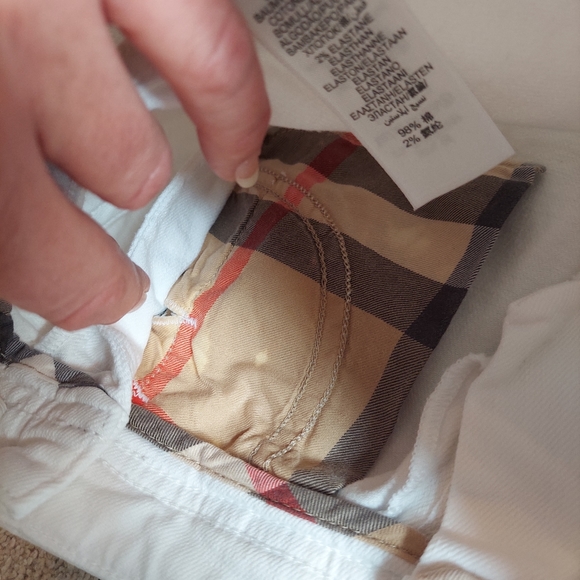 Burberry White Denim Shorts - Picture 10 of 11